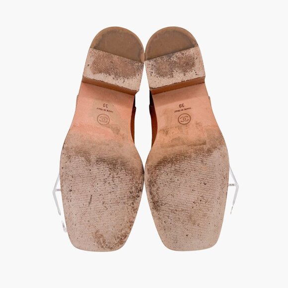 Chanel Paris Dallas Short Boots Size 39 US 8-8.5 Brown Suede Leather Western - Picture 13 of 16